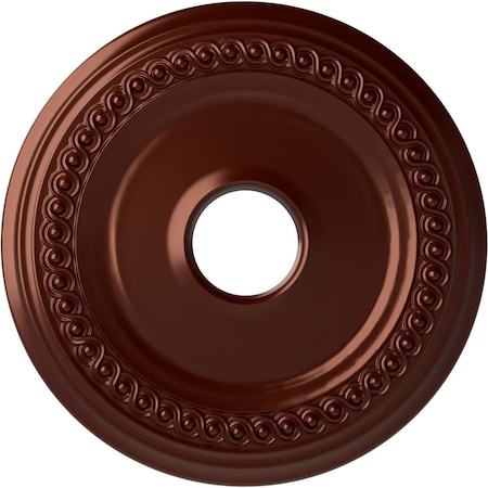 Ekena Millwork Classic Ceiling Medallion (Fits Canopies up to 12 3/4"), 18 5/8"OD 4"ID x 1 1/8"P, Antique Copper CM19CLACS